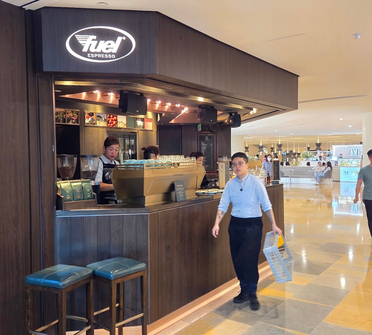 Storefront of Fuel Espresso, specialty coffee shop in Hong Kong