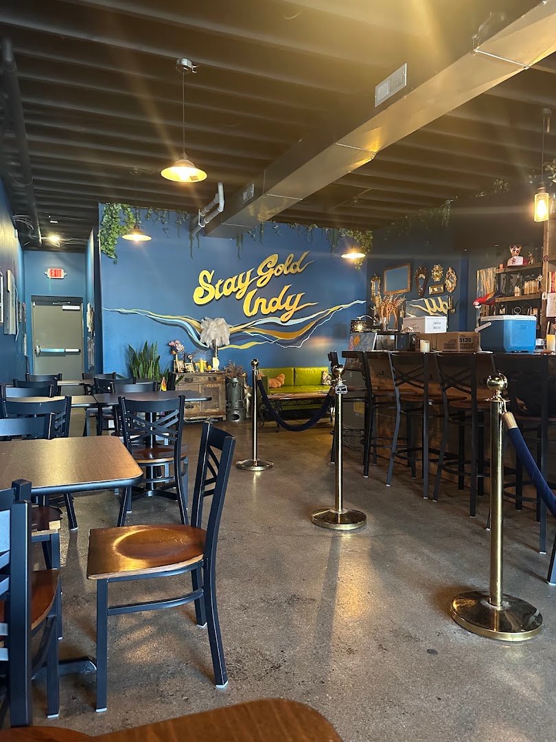 Interior of GoldLeaf Savory & Sweet, specialty coffee shop in Indianapolis
