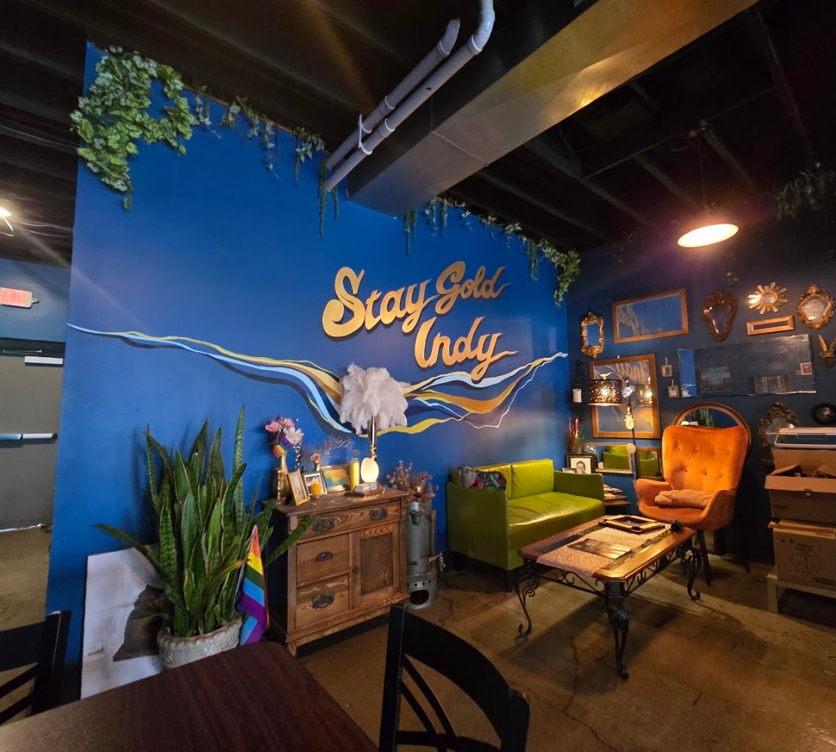 Interior of GoldLeaf Savory & Sweet, specialty coffee shop in Indianapolis
