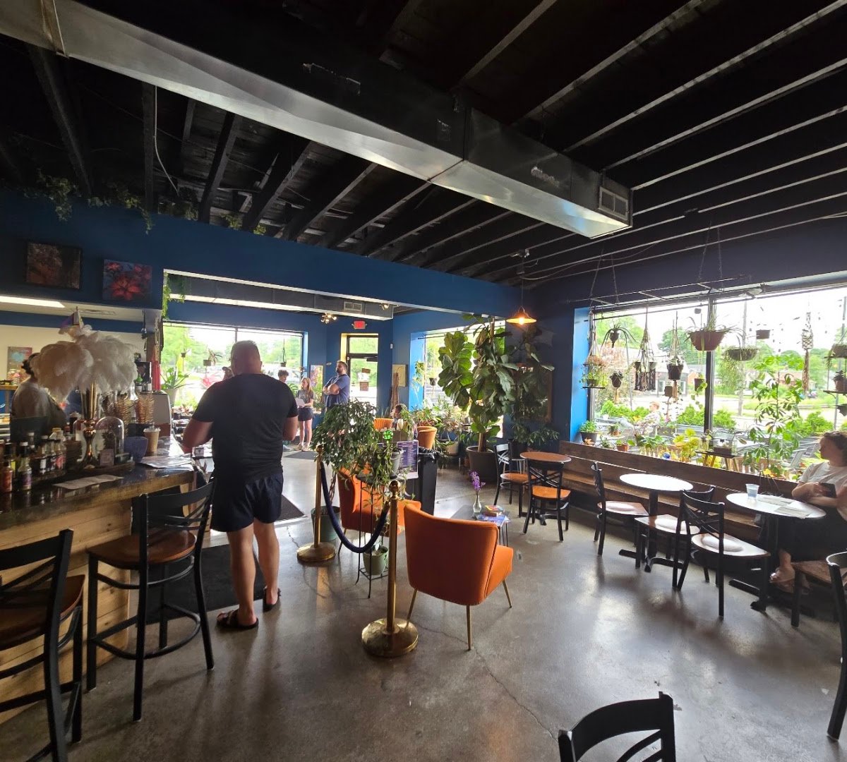 Interior of GoldLeaf Savory & Sweet, specialty coffee shop in Indianapolis