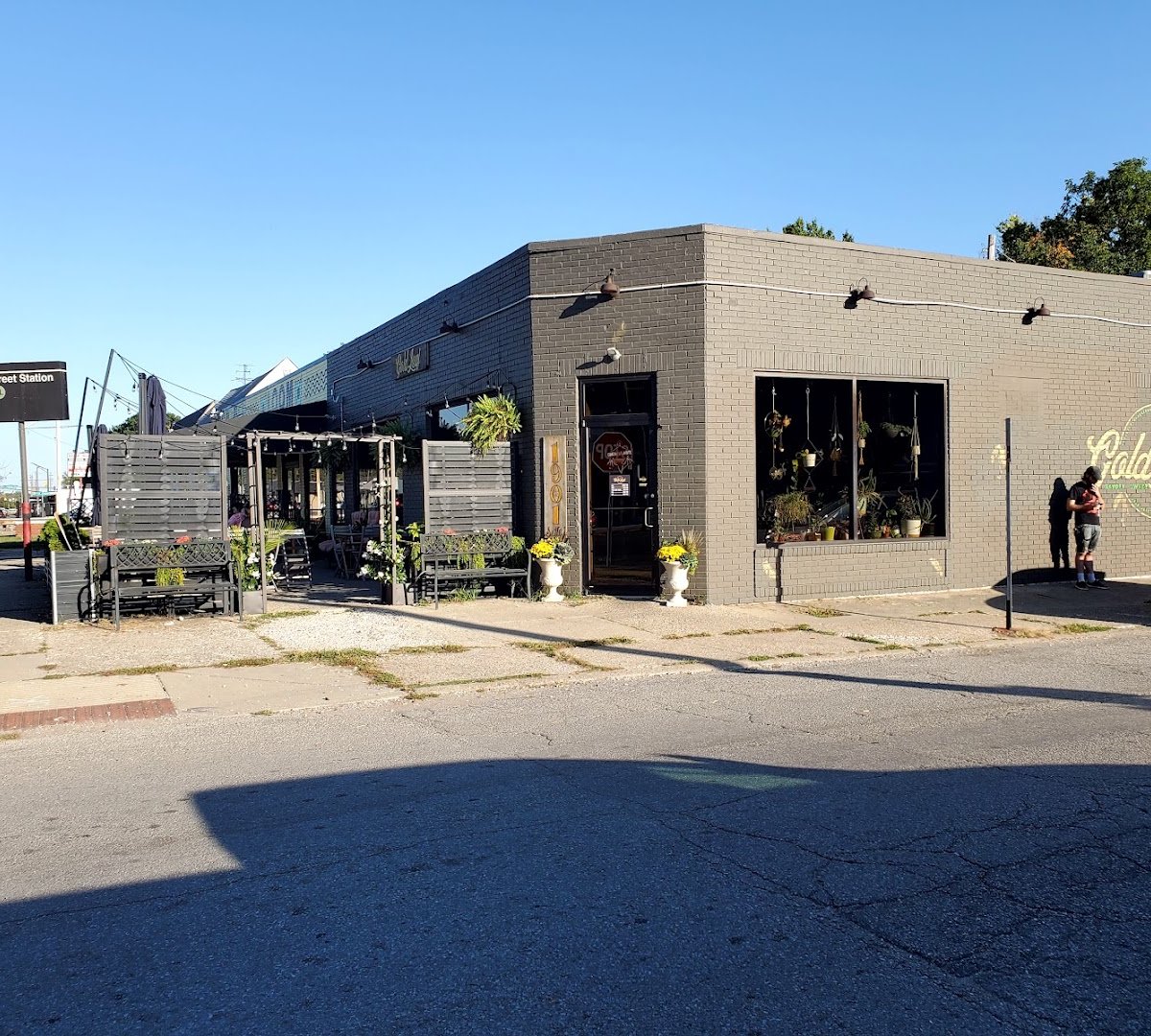 Storefront of GoldLeaf Savory & Sweet, specialty coffee shop in Indianapolis