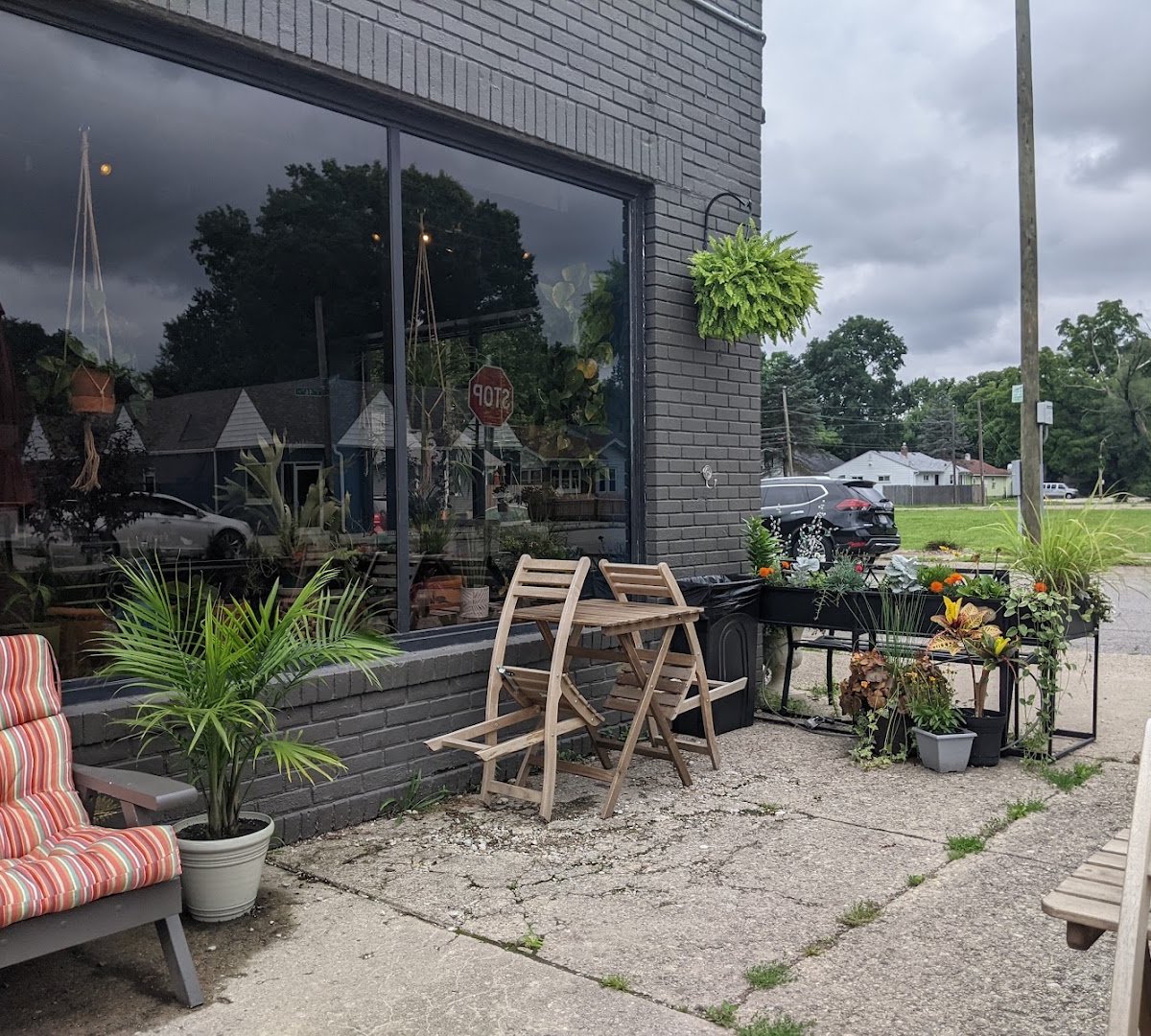 Storefront of GoldLeaf Savory & Sweet, specialty coffee shop in Indianapolis