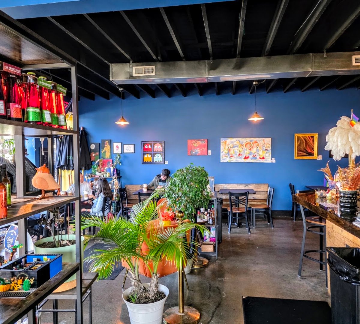 Interior of GoldLeaf Savory & Sweet, specialty coffee shop in Indianapolis