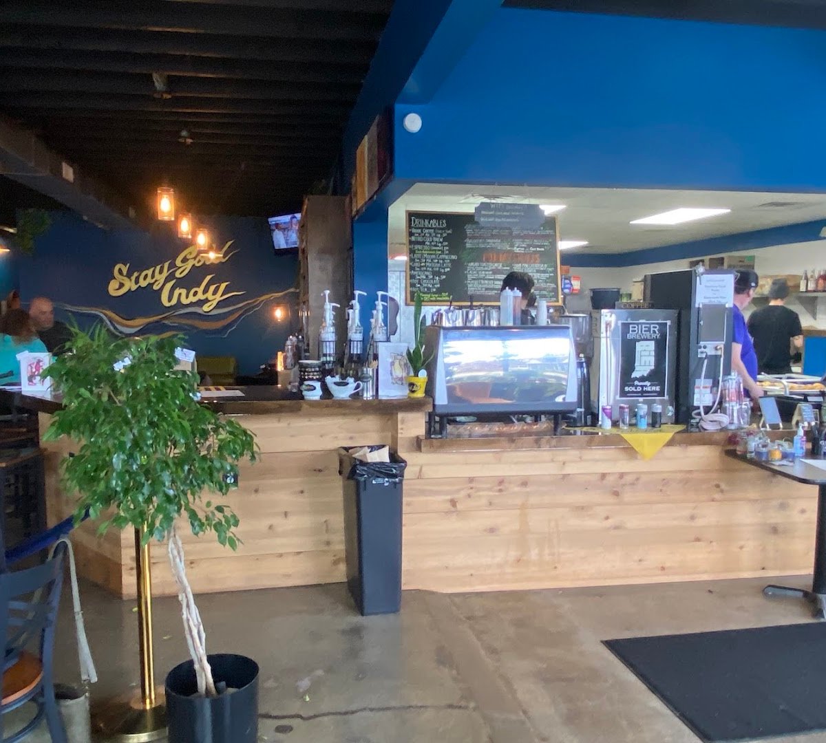 Interior of GoldLeaf Savory & Sweet, specialty coffee shop in Indianapolis