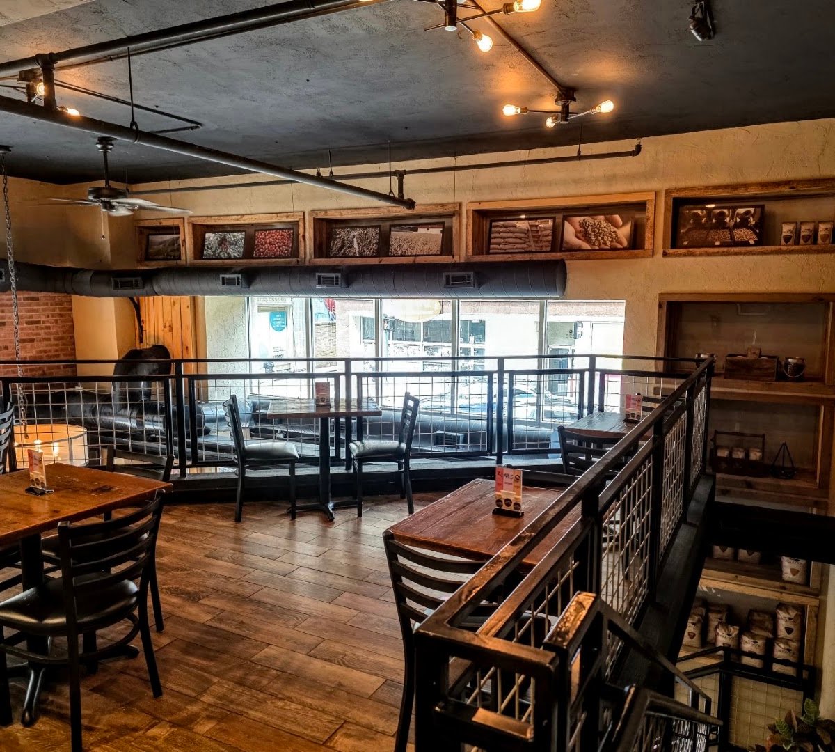 Interior of Rock 'n' Joe Coffee (Penn Ave), specialty coffee shop in Pittsburgh