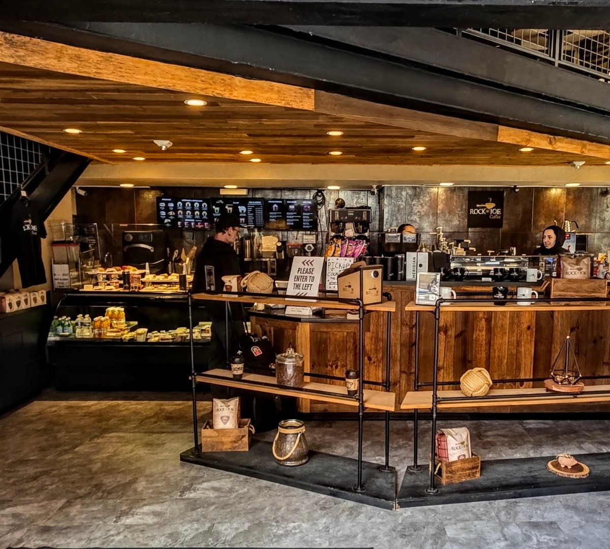Interior of Rock 'n' Joe Coffee (Penn Ave), specialty coffee shop in Pittsburgh