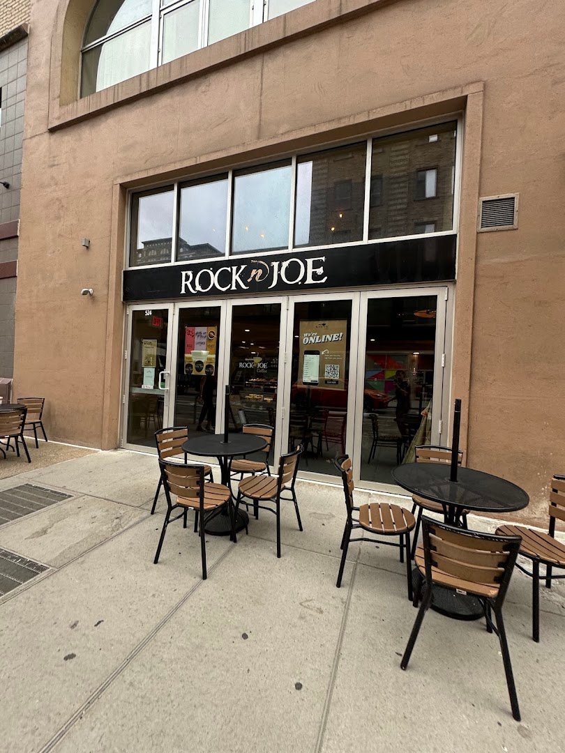 Storefront of Rock 'n' Joe Coffee (Penn Ave), specialty coffee shop in Pittsburgh