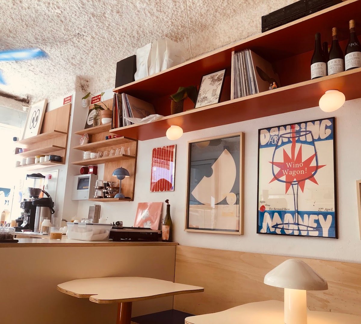 Interior of Hakko, specialty coffee shop in Porto