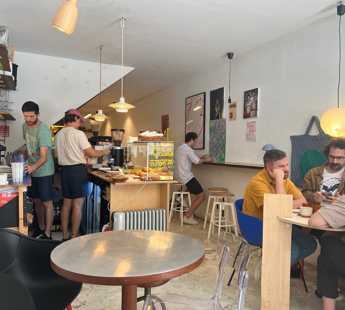 Interior of Hakko, specialty coffee shop in Porto