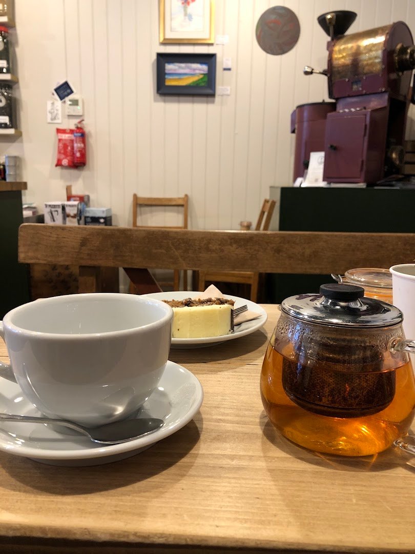 Interior of The Howdah Tea and Coffee Company, specialty coffee shop in Edinburgh