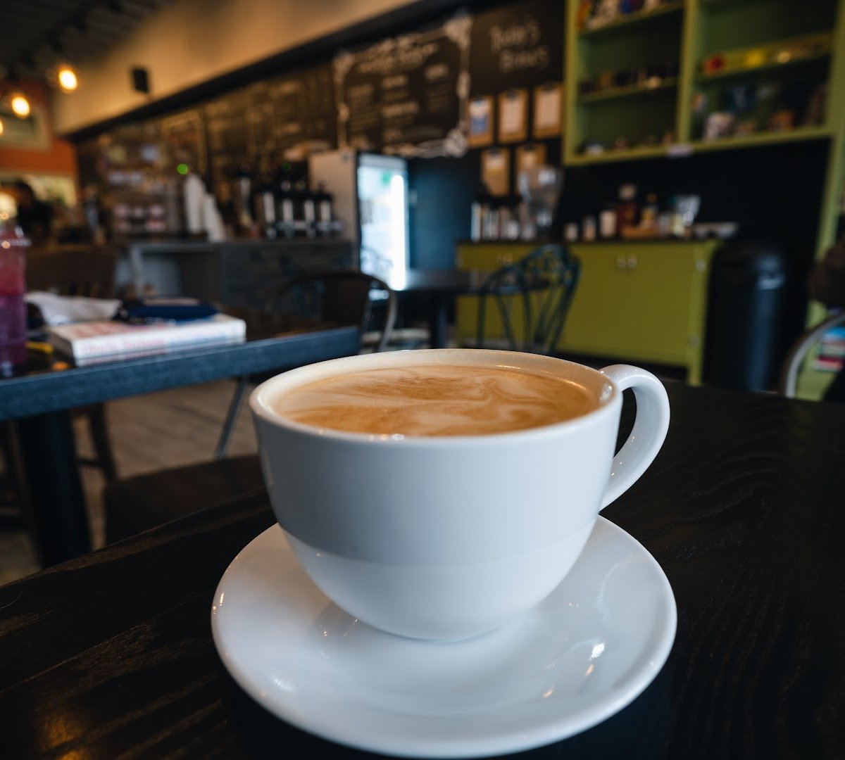 Coffee at Monon Coffee Company, specialty coffee shop in Indianapolis