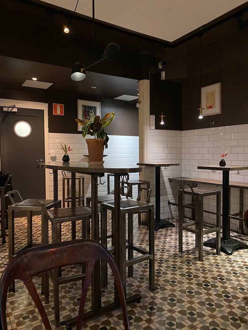 Interior of Mellqvist Café & Bar, specialty coffee shop in Stockholm