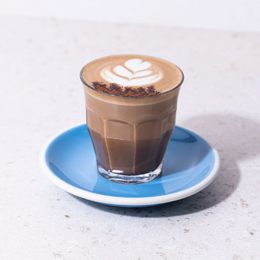 Coffee at Bluestone Lane Arch Street Coffee Shop, specialty coffee shop in Philadelphia