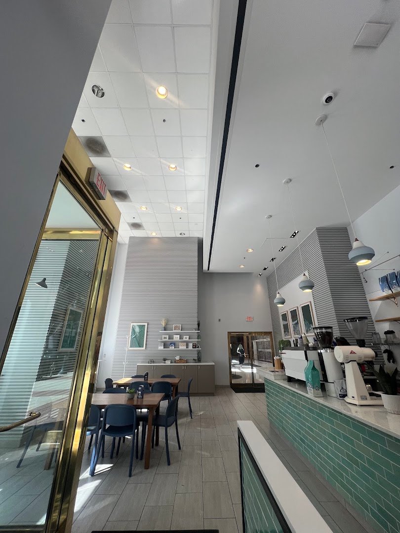 Interior of Bluestone Lane Arch Street Coffee Shop, specialty coffee shop in Philadelphia