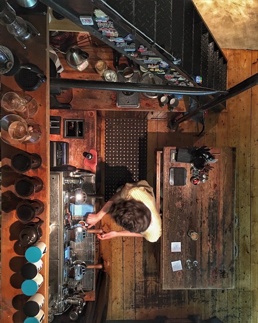 Interior of Mind The Cup, specialty coffee shop in Athens
