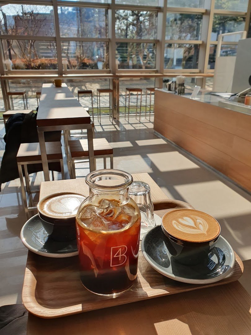 Coffee at FourB, specialty coffee shop in Seoul