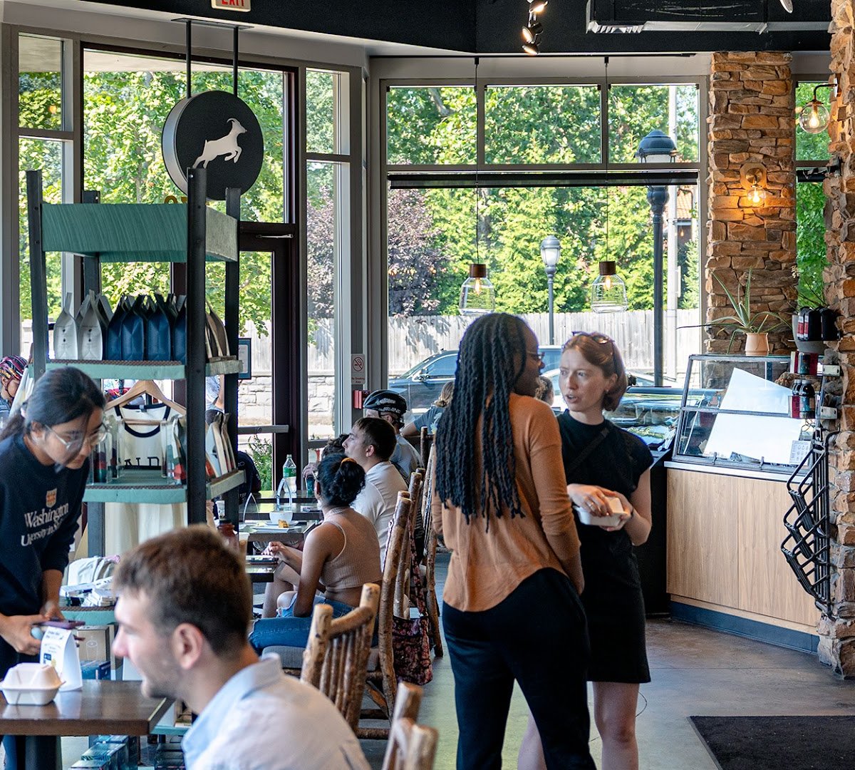 Interior of Kaldi's Coffee on Skinker, specialty coffee shop in St. Louis