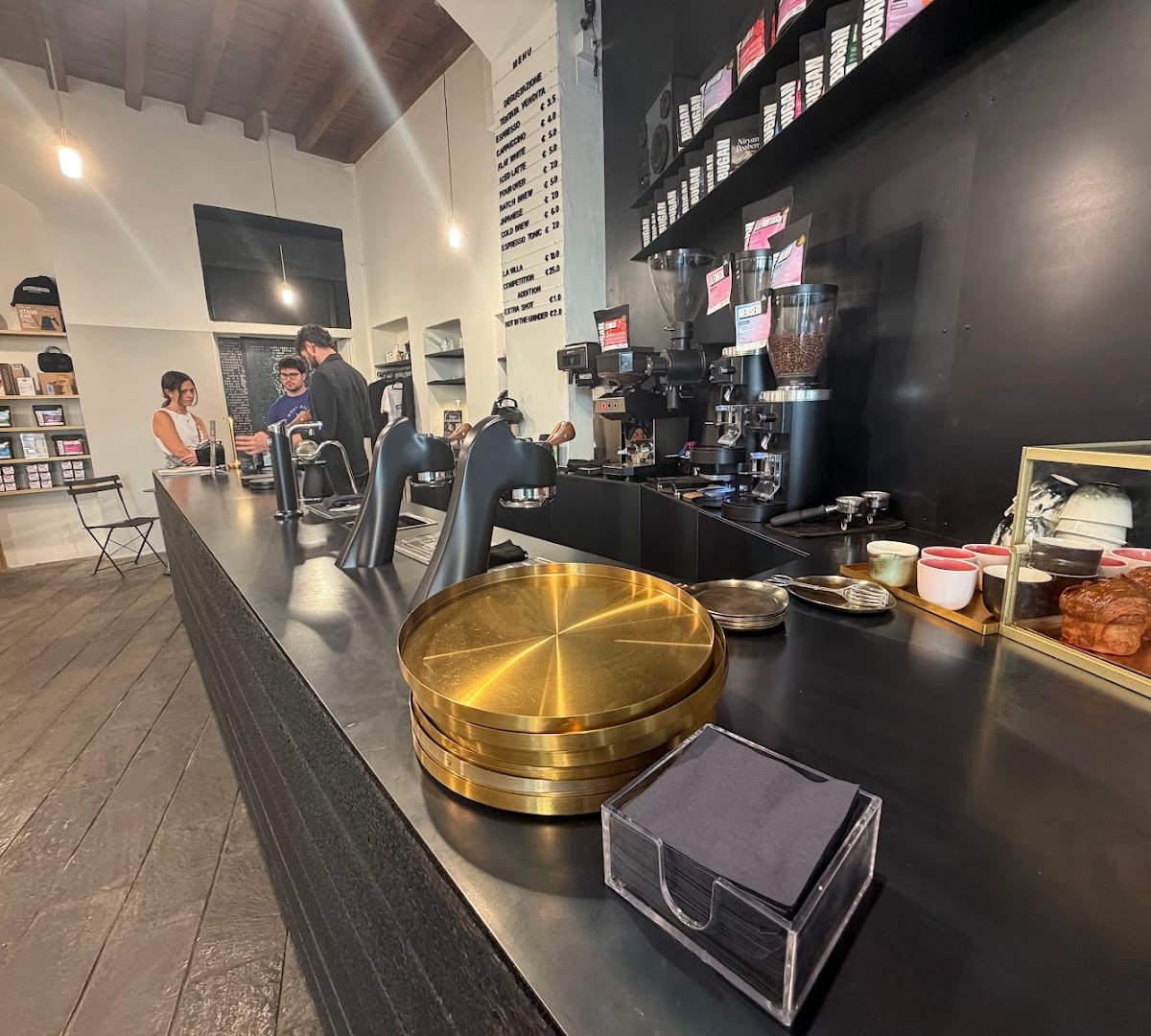 Interior of Bugan Coffee Lab - Via Vigevano - Milano, specialty coffee shop in Milan