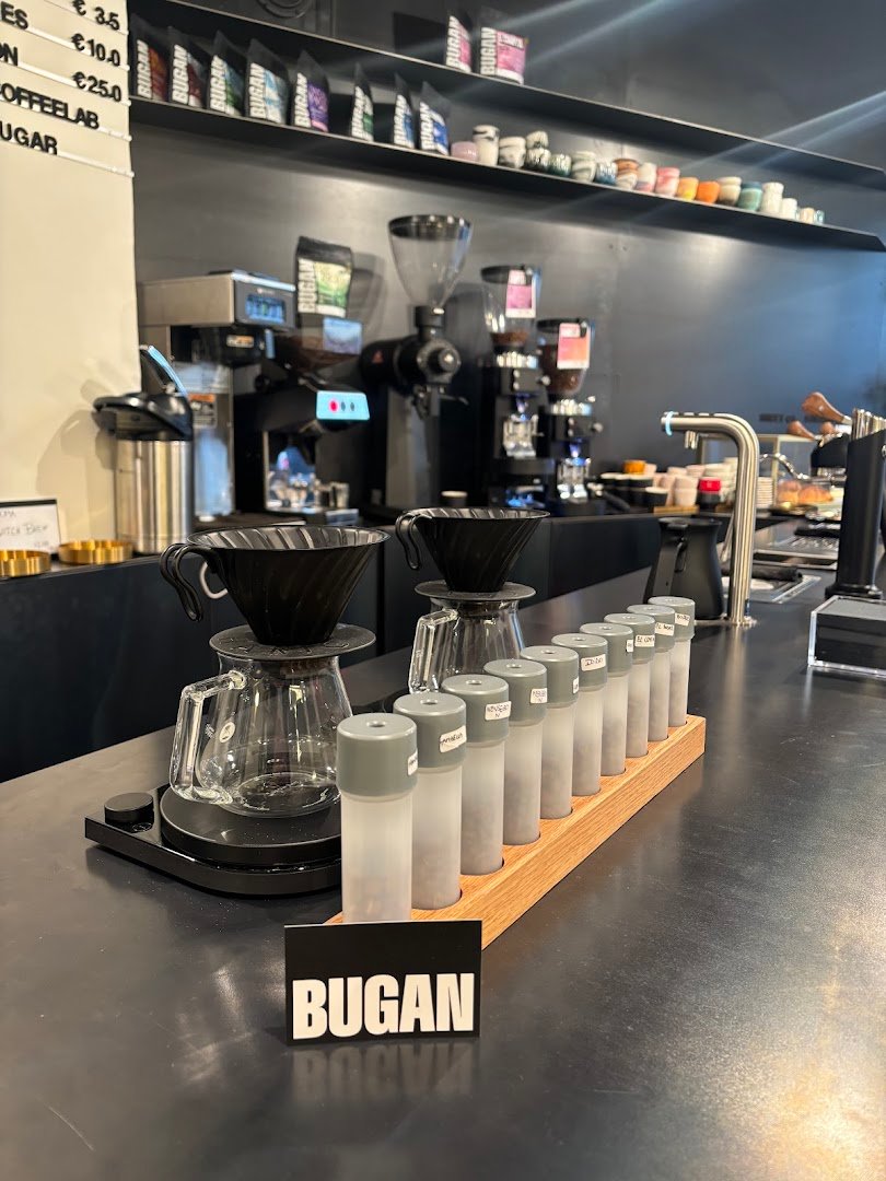 Interior of Bugan Coffee Lab - Via Vigevano - Milano, specialty coffee shop in Milan