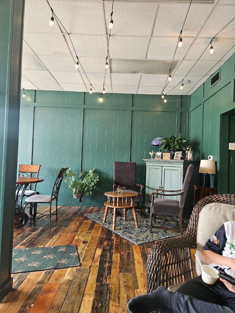Interior of The Local Press Coffee, specialty coffee shop in Louisville