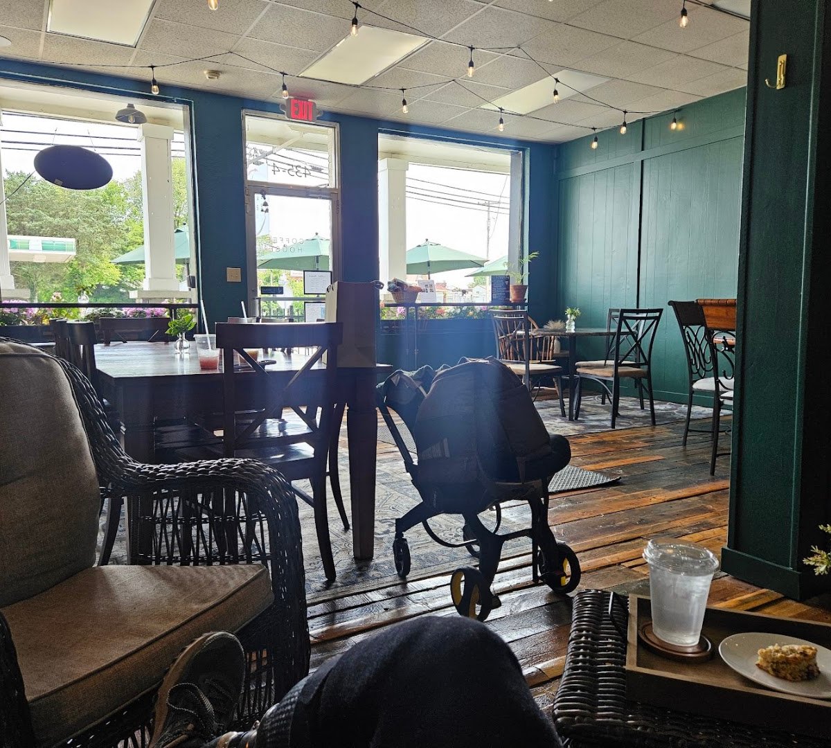 Interior of The Local Press Coffee, specialty coffee shop in Louisville