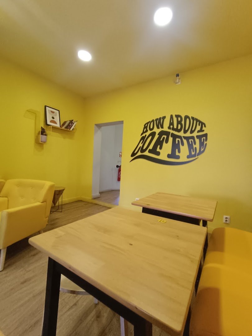 Interior of How About Coffee | Speciality Coffee & Co-Working, specialty coffee shop in Lisbon