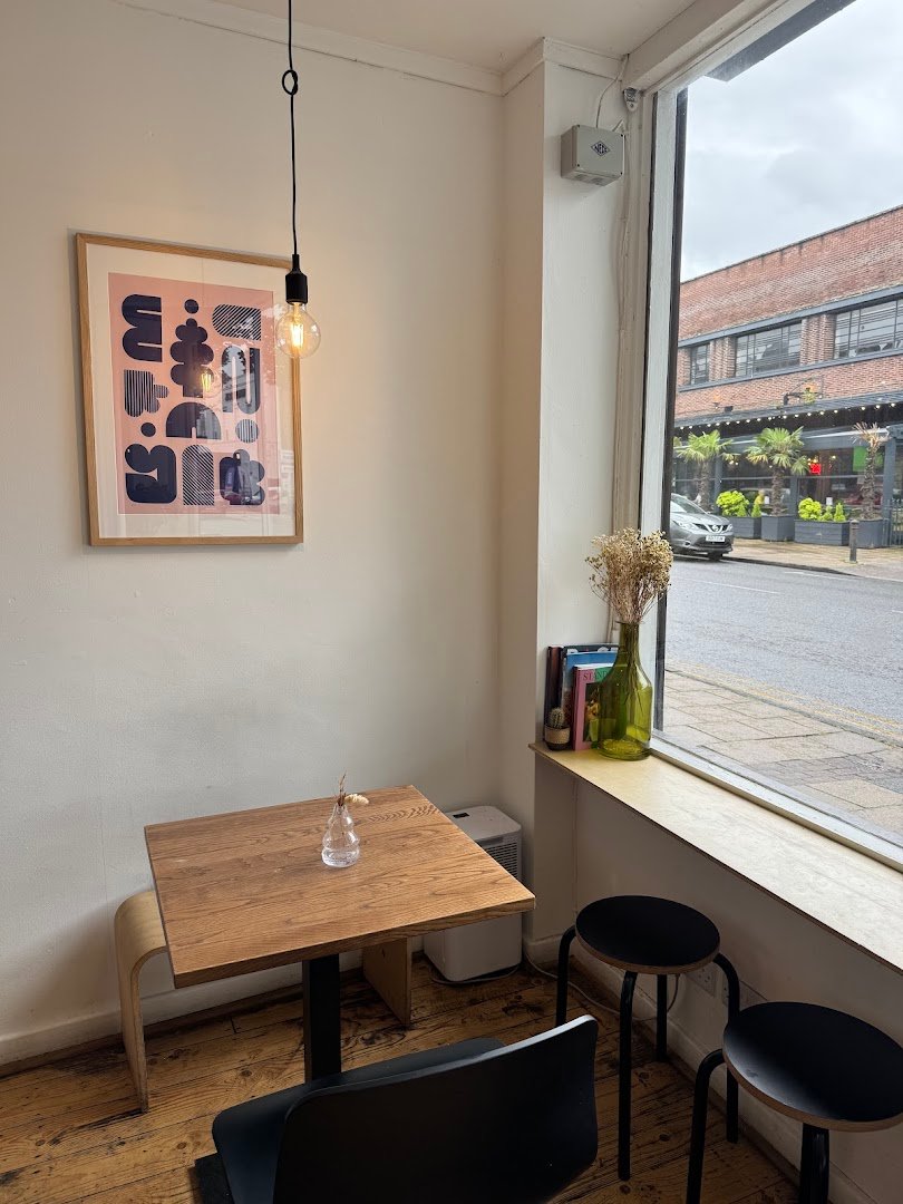Interior of Oscillate Coffee, specialty coffee shop in Manchester