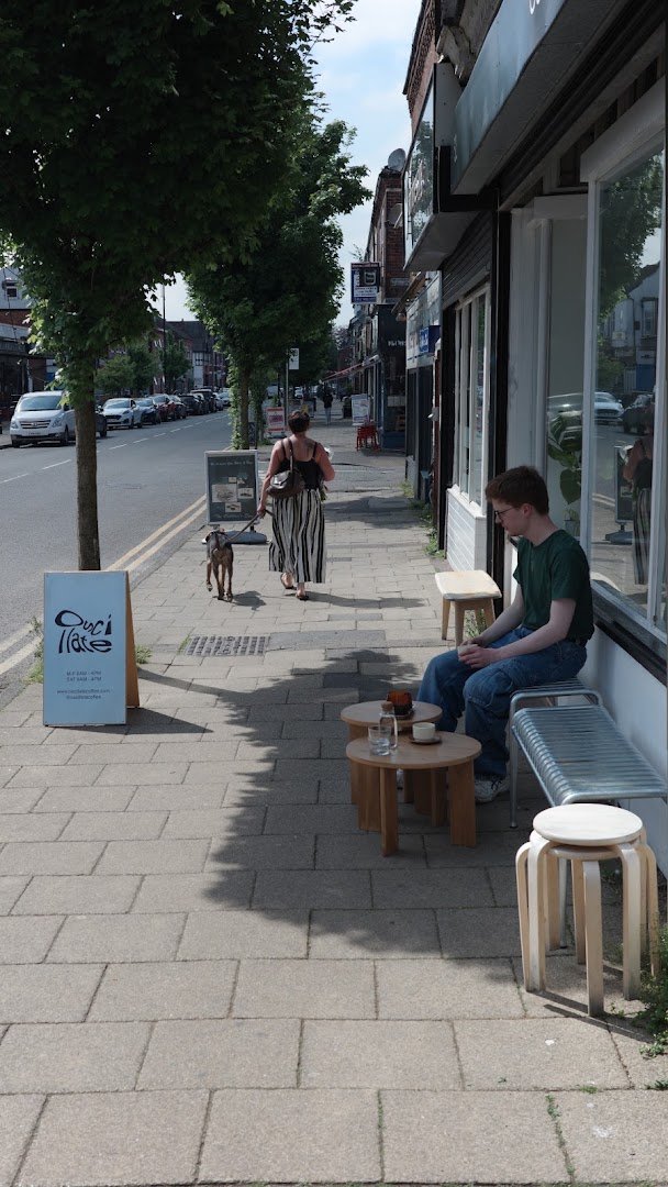 Storefront of Oscillate Coffee, specialty coffee shop in Manchester