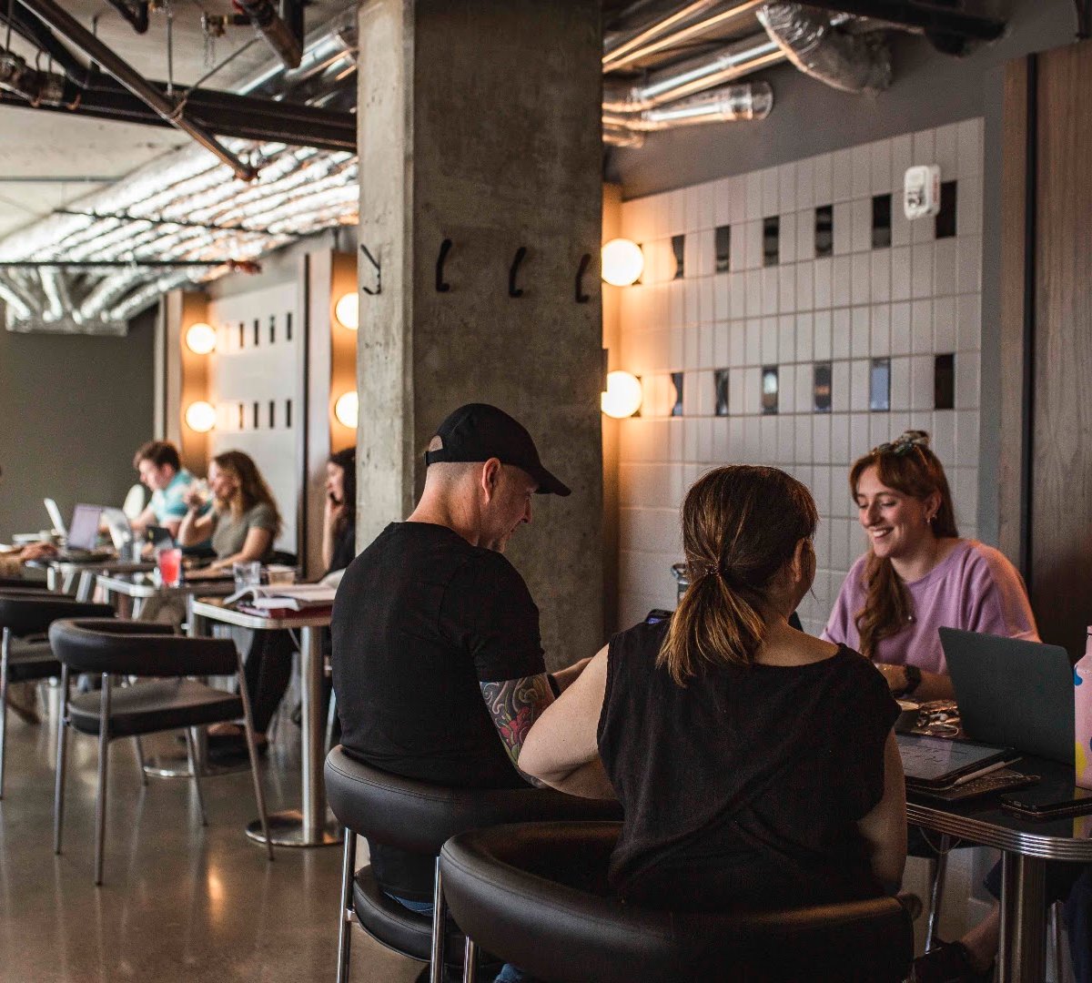 Interior of Café Kujira, specialty coffee shop in Montreal