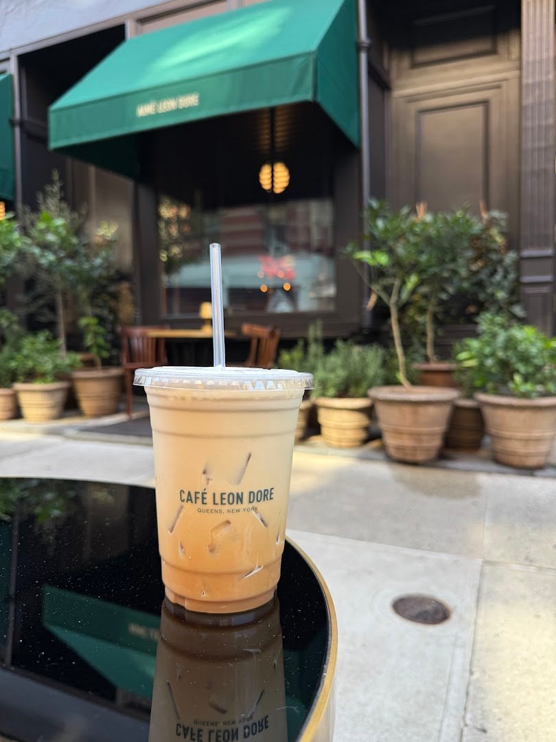 Coffee at Café Leon Dore, specialty coffee shop in New York