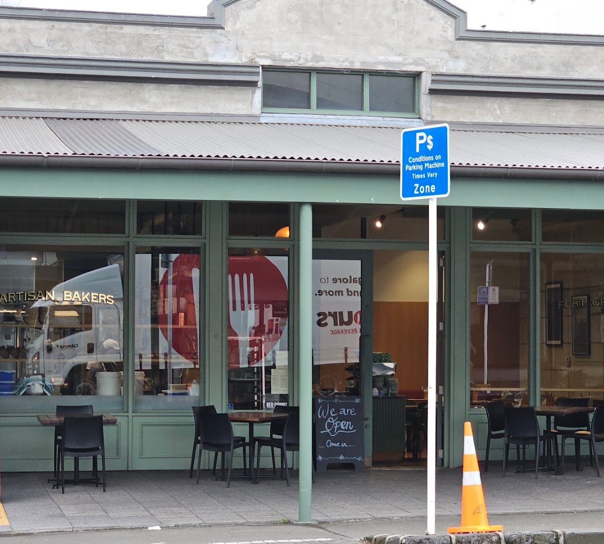 Storefront of Fort Greene, specialty coffee shop in Auckland