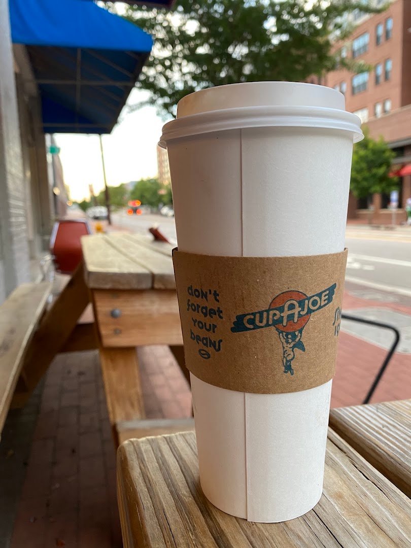 Coffee at Cup A Joe, specialty coffee shop in Raleigh-Durham