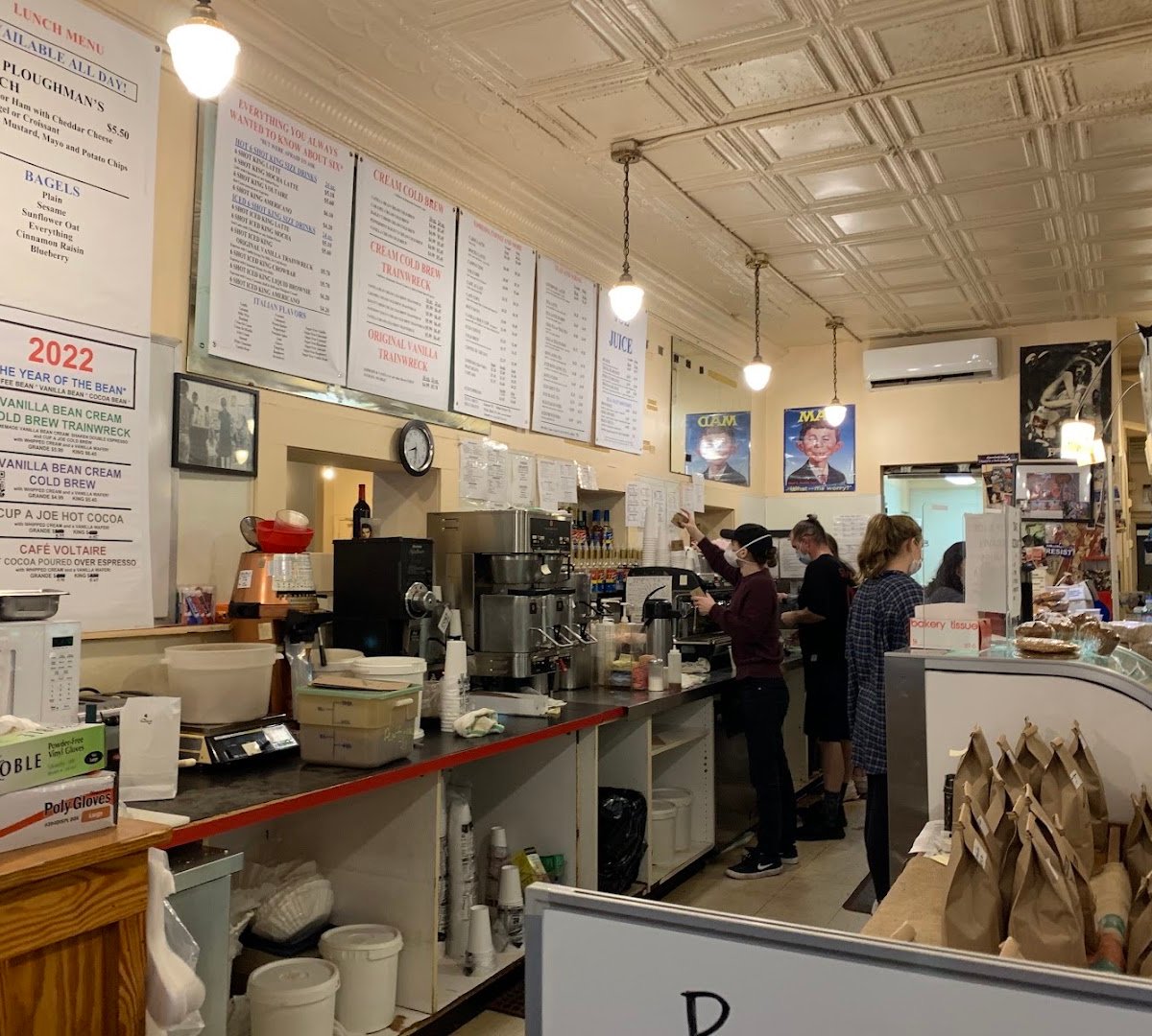 Interior of Cup A Joe, specialty coffee shop in Raleigh-Durham