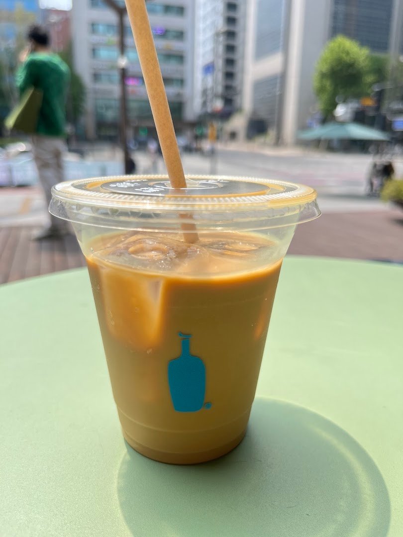 Coffee at Blue Bottle Samseong Cafe, specialty coffee shop in Seoul