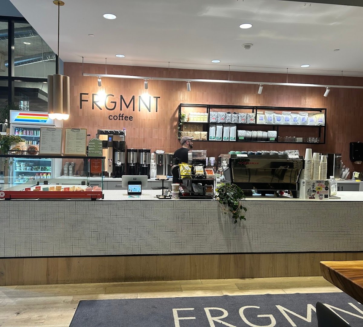 Interior of FRGMNT Coffee - North Loop, specialty coffee shop in Minneapolis