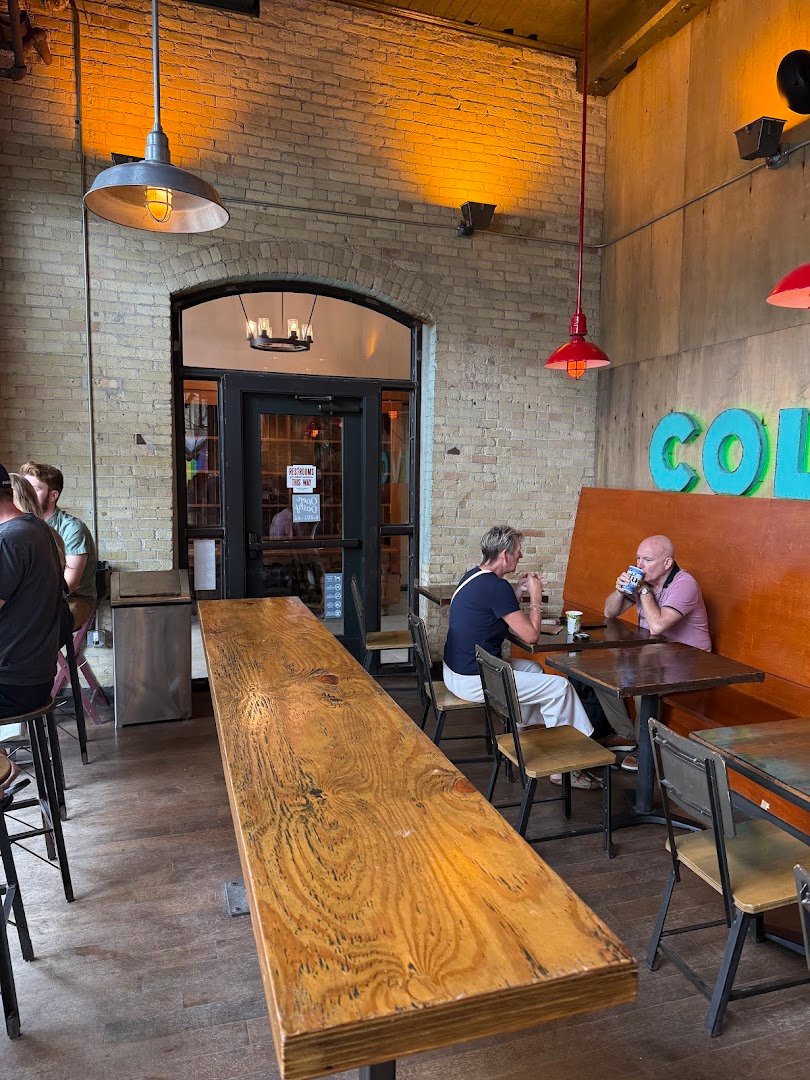 Interior of Colectivo Coffee Third Ward, specialty coffee shop in Milwaukee