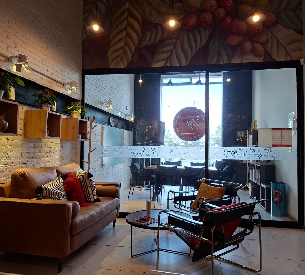 Interior of Padre Café, specialty coffee shop in Mexico City