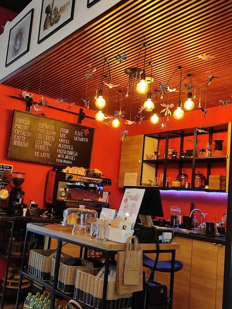 Interior of Padre Café, specialty coffee shop in Mexico City