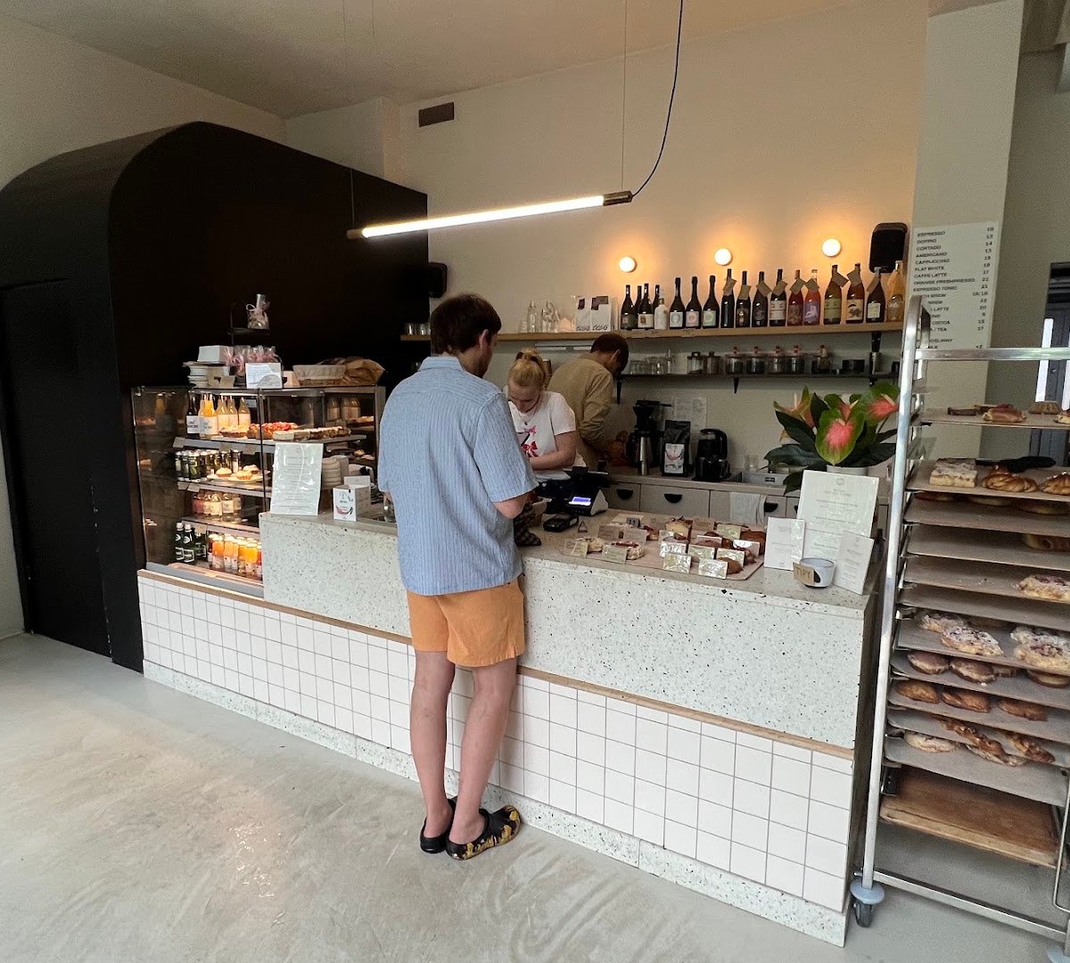 Interior of Cała w Mące, specialty coffee shop in Warsaw