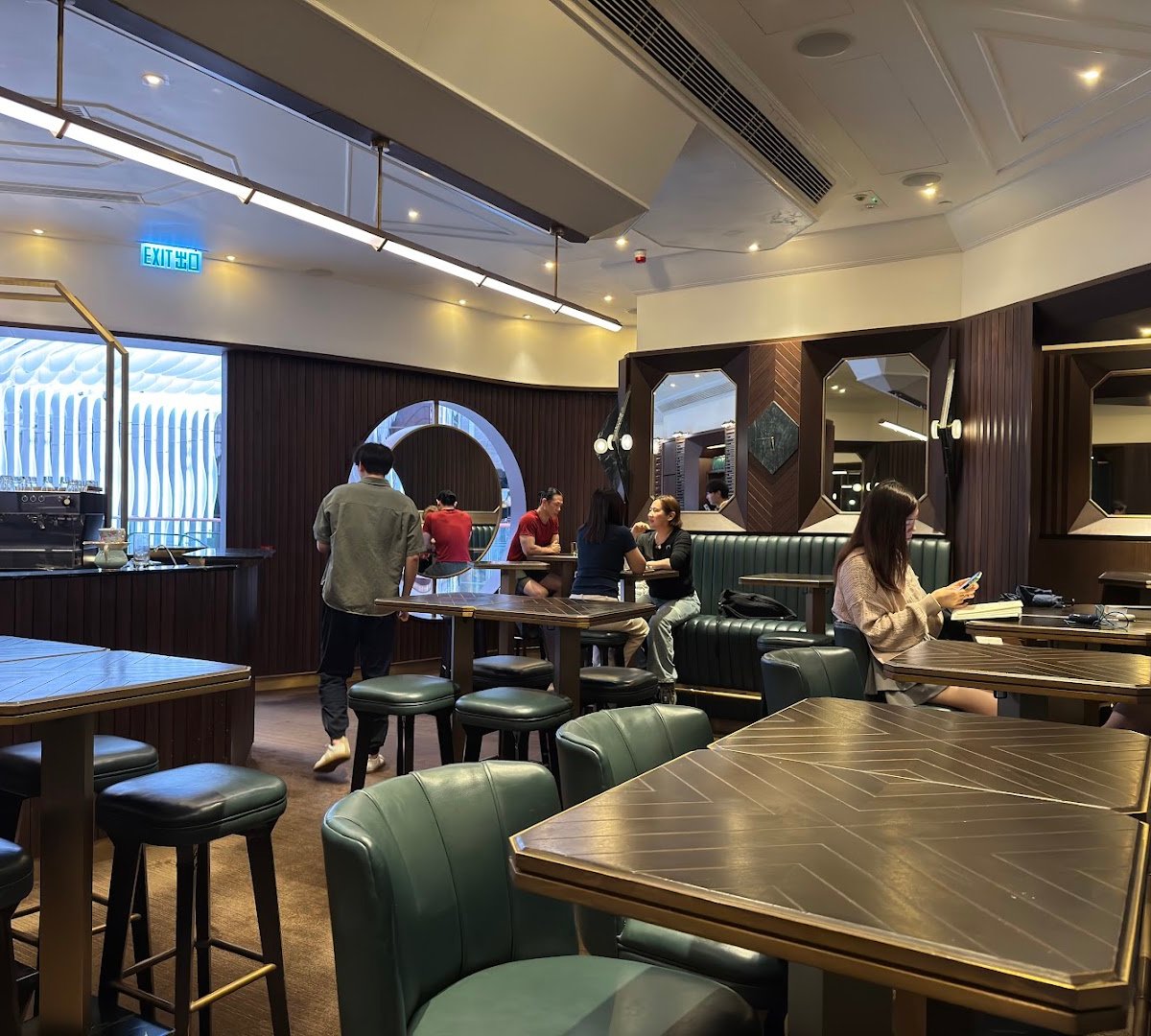 Interior of Fuel Espresso, specialty coffee shop in Hong Kong
