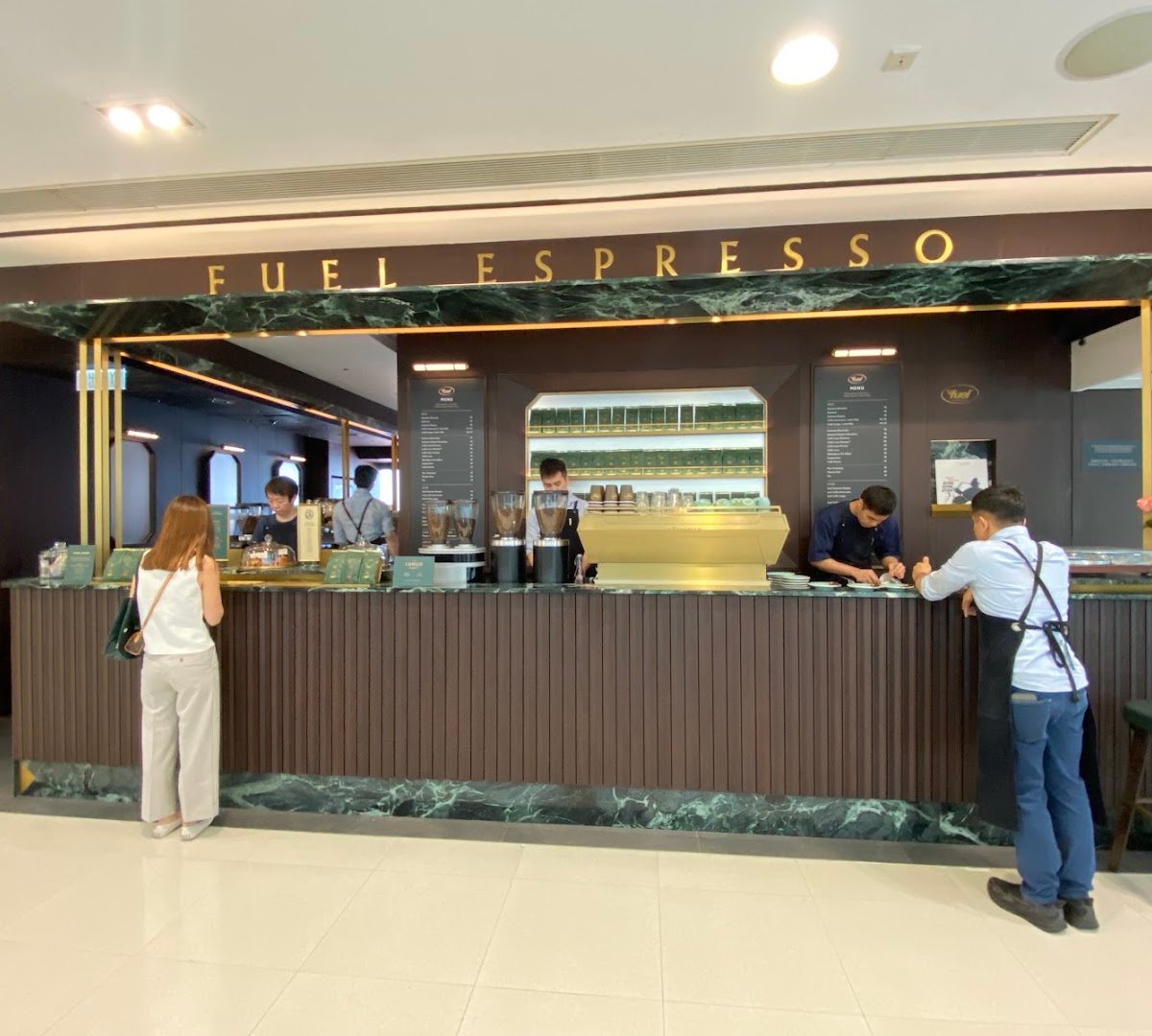 Storefront of Fuel Espresso, specialty coffee shop in Hong Kong