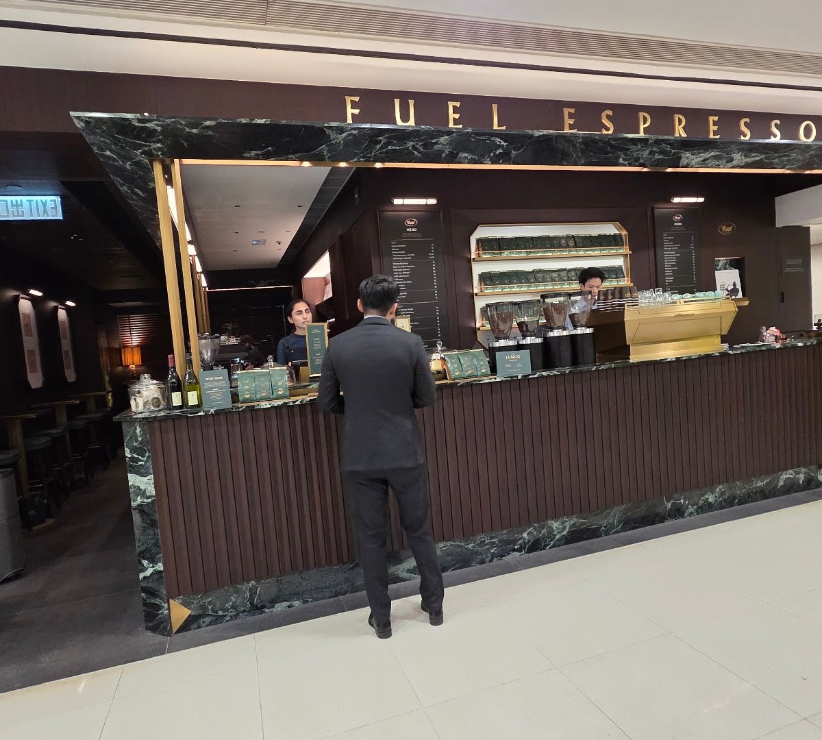Storefront of Fuel Espresso, specialty coffee shop in Hong Kong