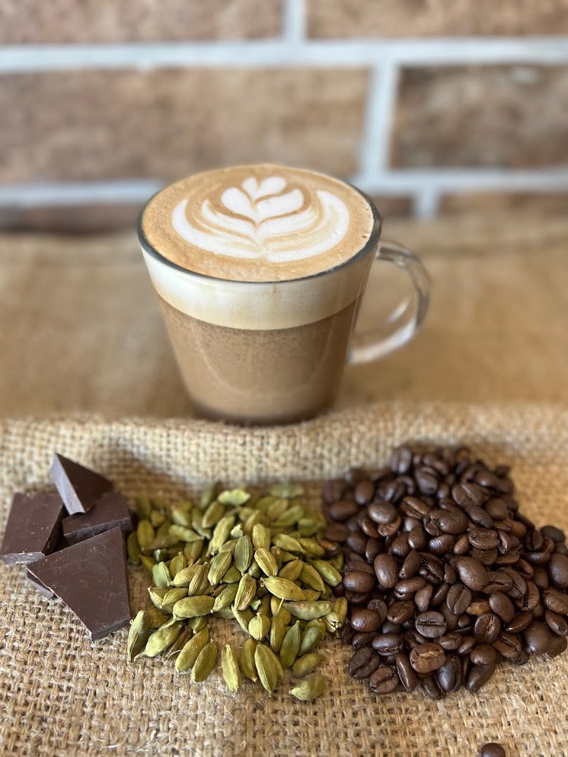 Coffee at Kakawa Coffee, specialty coffee shop in San Diego