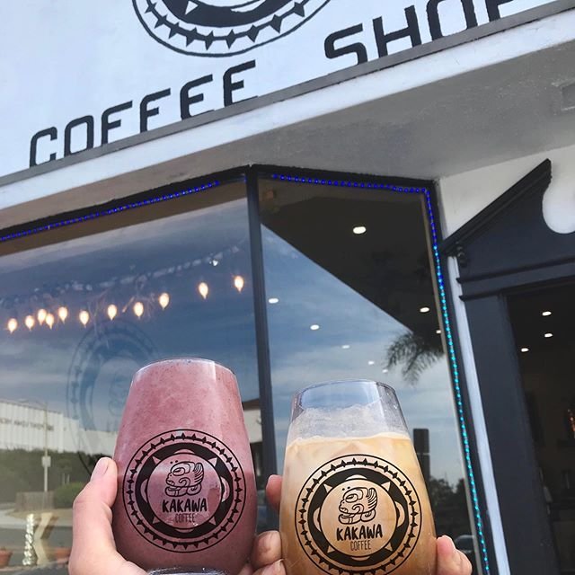 Coffee at Kakawa Coffee, specialty coffee shop in San Diego