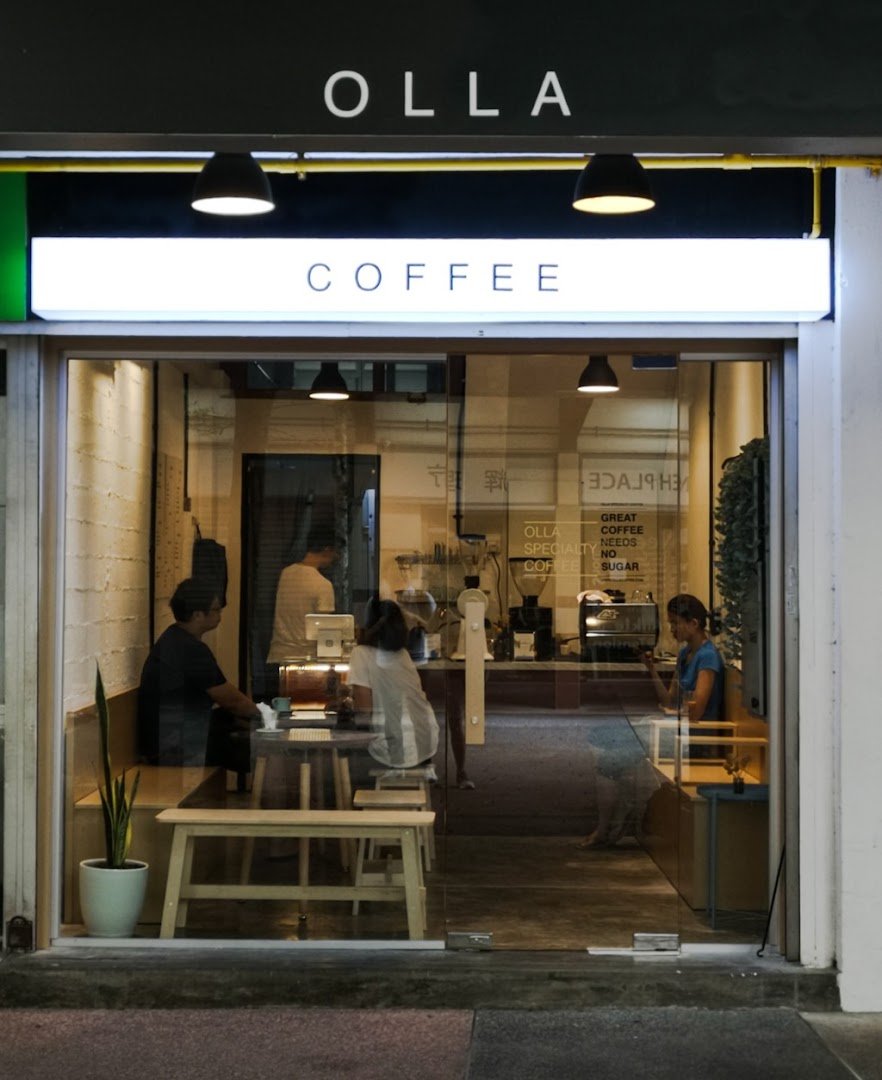 Storefront of OLLA Specialty Coffee (Clementi), specialty coffee shop in Singapore
