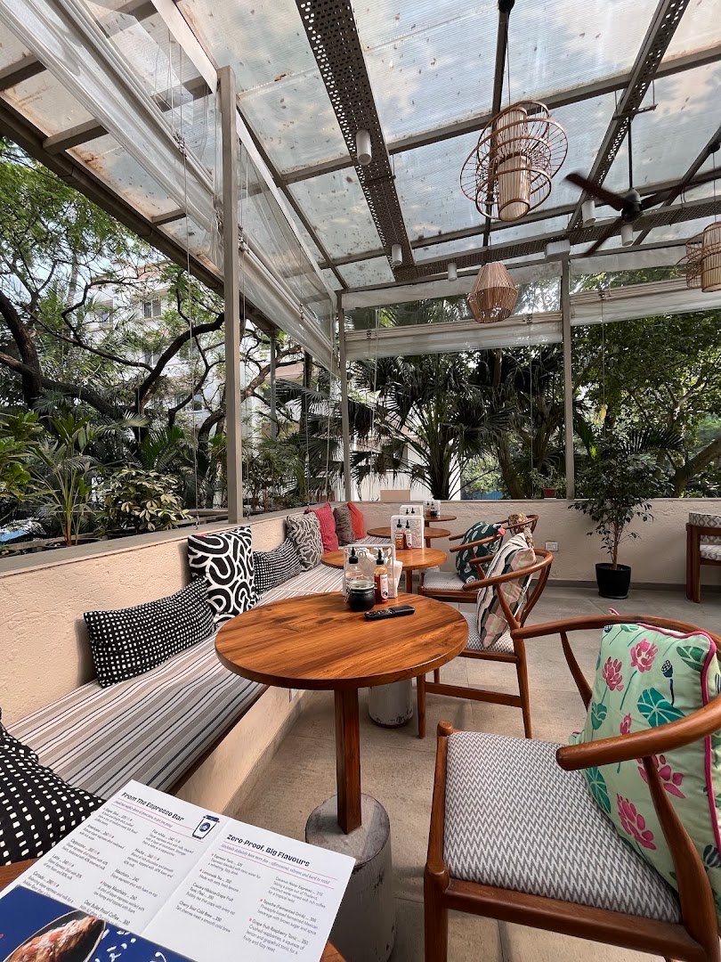 Interior of Silk Road Coffee Company Experience Center, specialty coffee shop in Mumbai