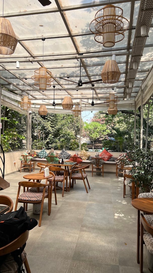 Interior of Silk Road Coffee Company Experience Center, specialty coffee shop in Mumbai