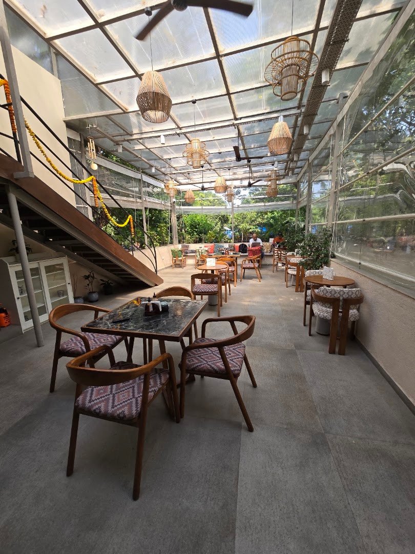 Interior of Silk Road Coffee Company Experience Center, specialty coffee shop in Mumbai
