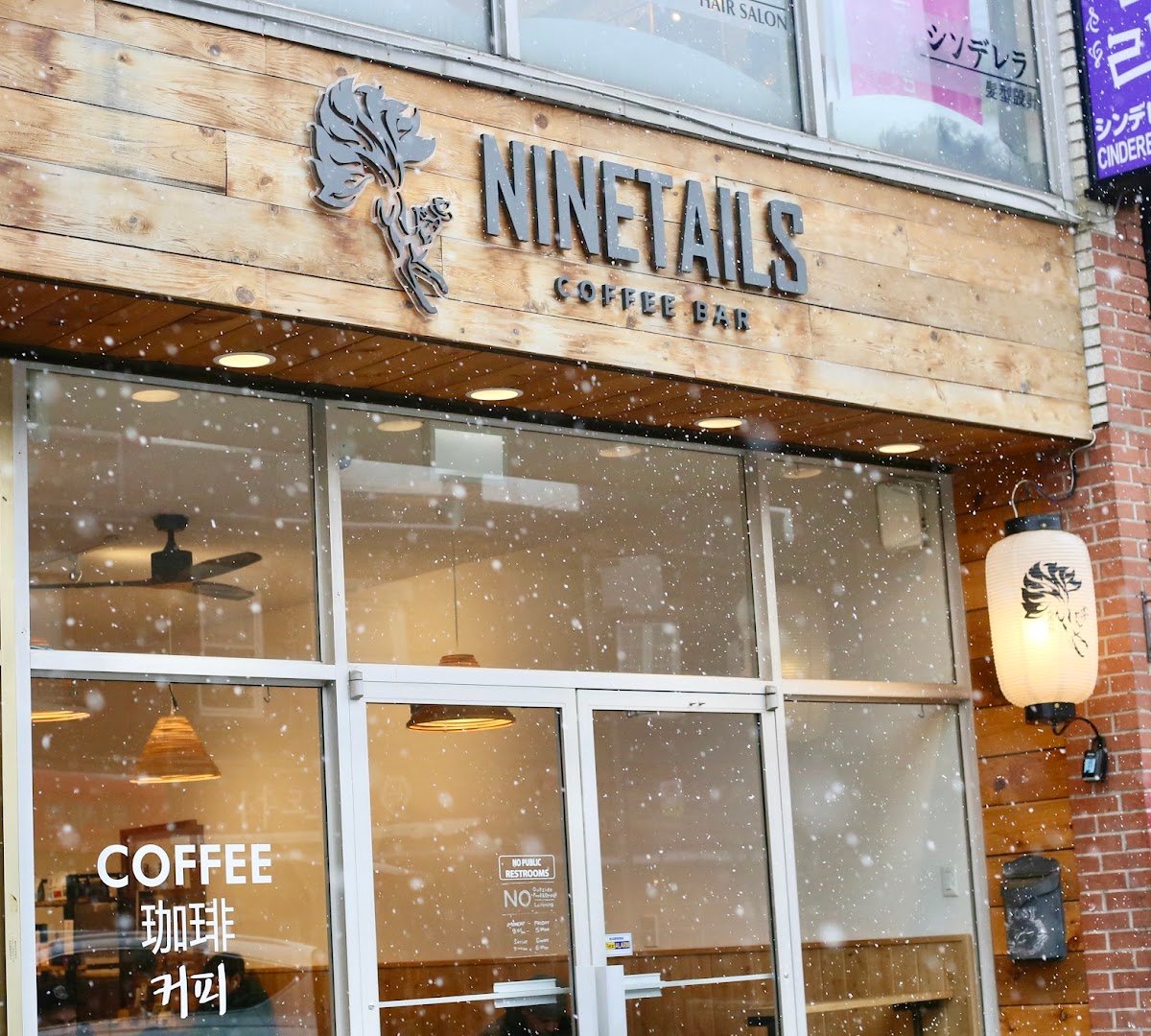 Storefront of Ninetails Coffee | Bloor, specialty coffee shop in Toronto