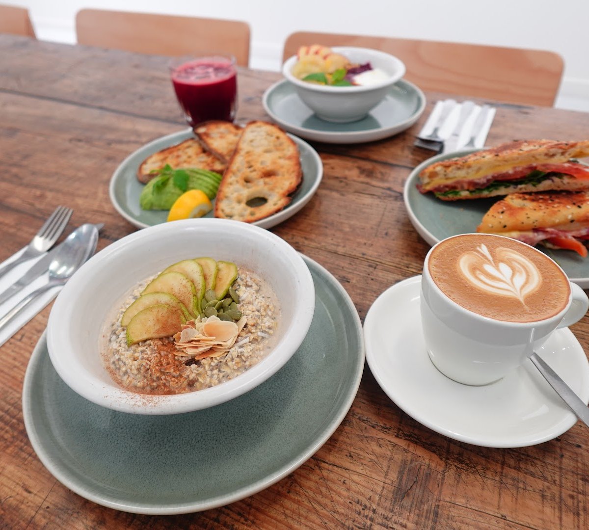 Coffee at Allpress Roastery, specialty coffee shop in Auckland